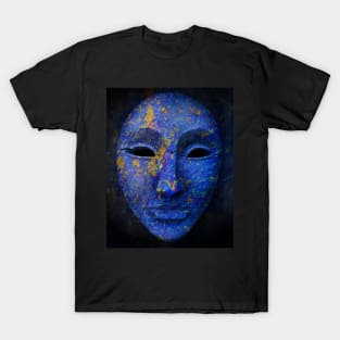 Blue Tribal Mask T-Shirt